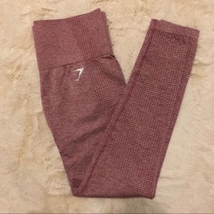 Vital Seamless GymShark Leggings (Red)